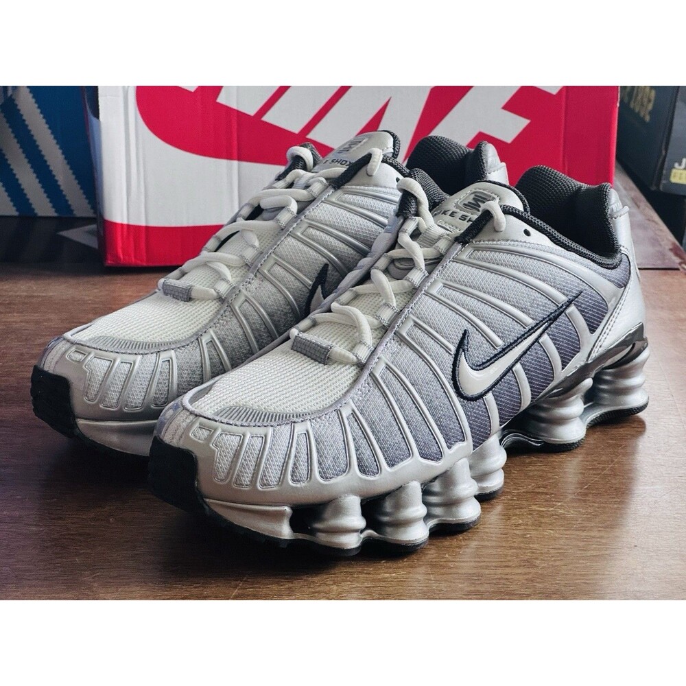 Men’s Size 10 Nike Shox TL Metallic Silver Wolf Grey IH4466-095 NIB